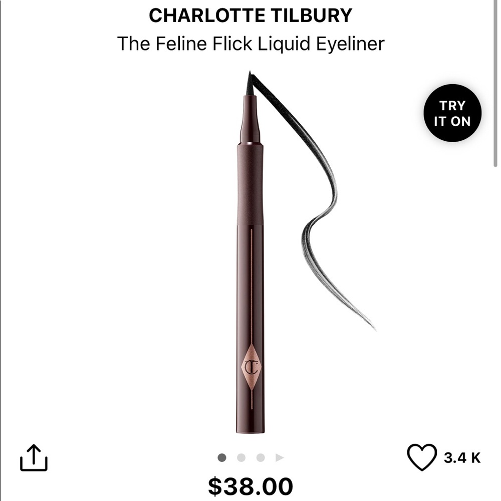 Charlotte Tibury black liquid eyeliner. BNIB